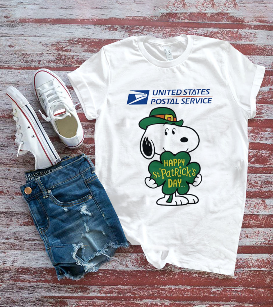United States Postal Service Snoopy Happy St. Patrick's Day 2026 T-Shirt