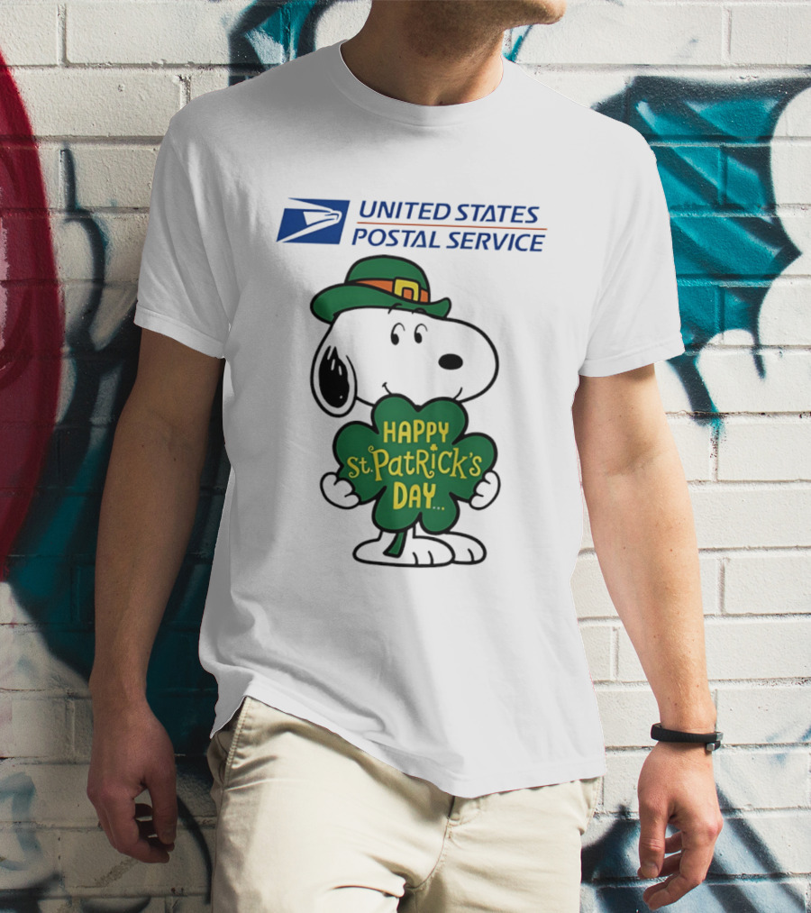 United States Postal Service Snoopy Happy St. Patrick's Day 2026 T-Shirt