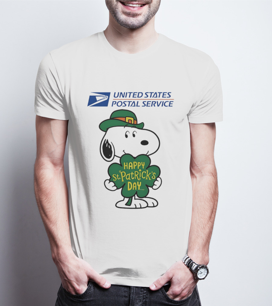 United States Postal Service Snoopy Happy St. Patrick's Day 2026 T-Shirt