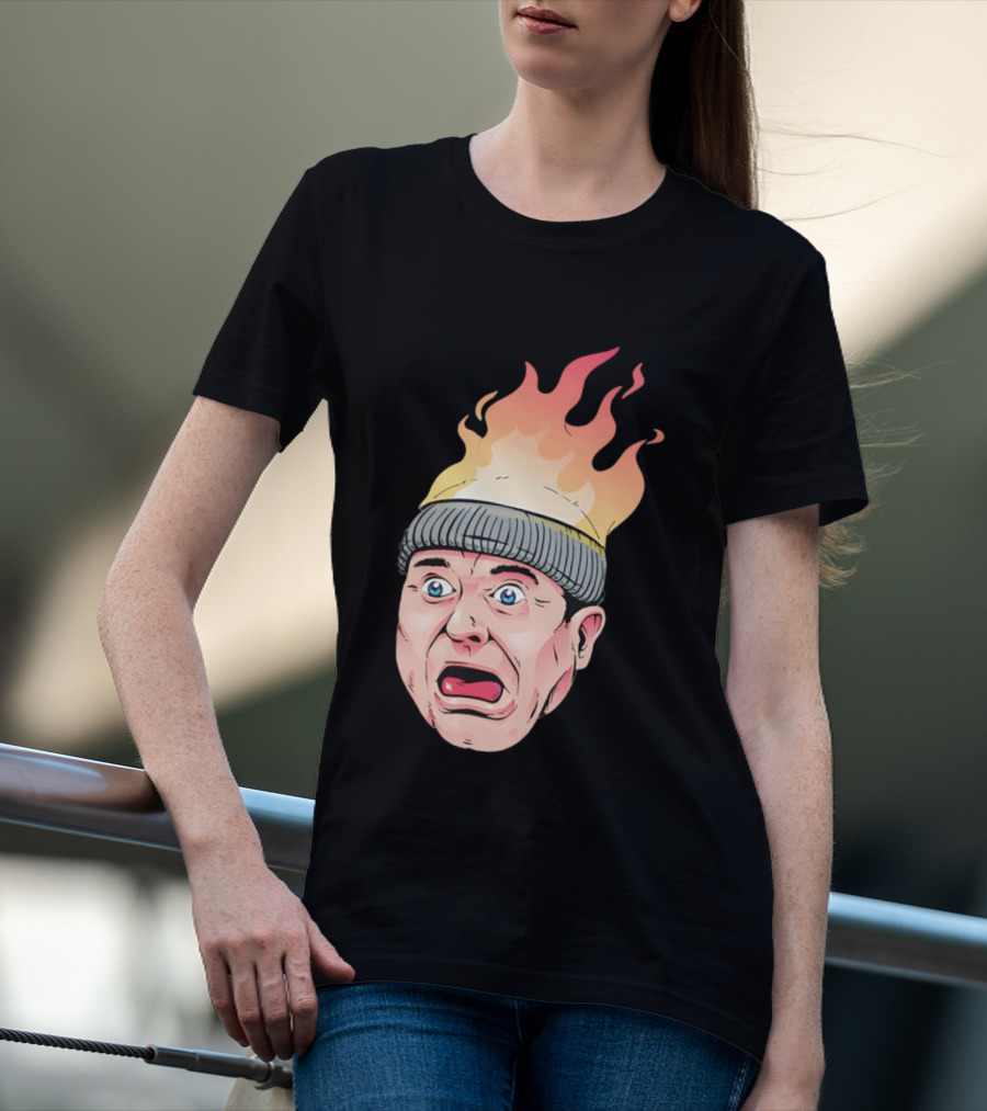Home Alone Harry Head On Fire Meme T-Shirt