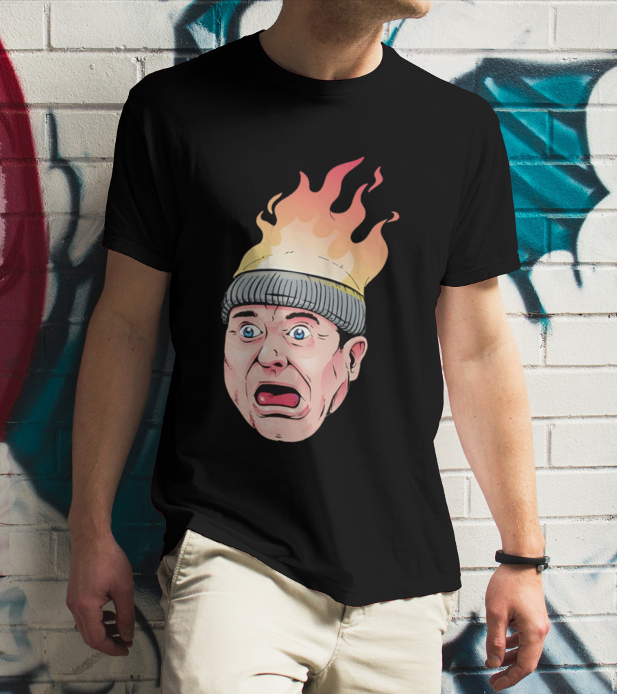 Home Alone Harry Head On Fire Meme T-Shirt