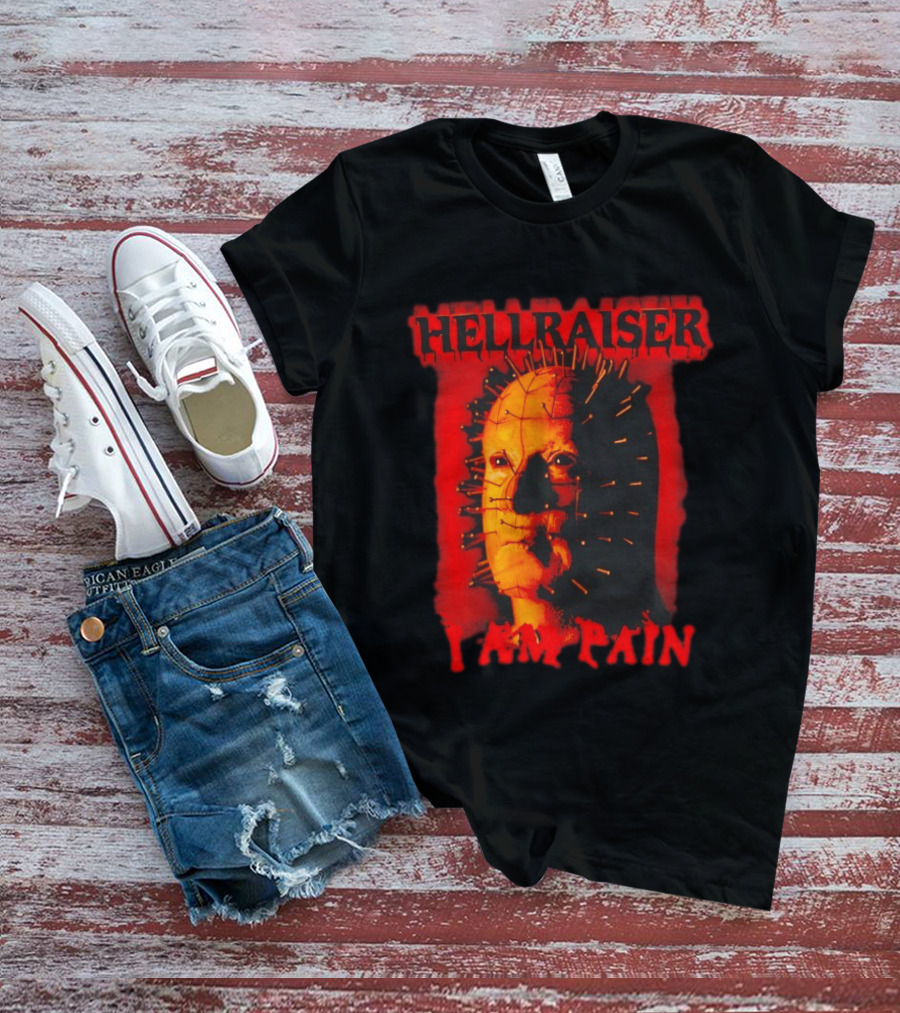 Hellraiser I Am Pain Pinhead Horror Movie T-Shirt