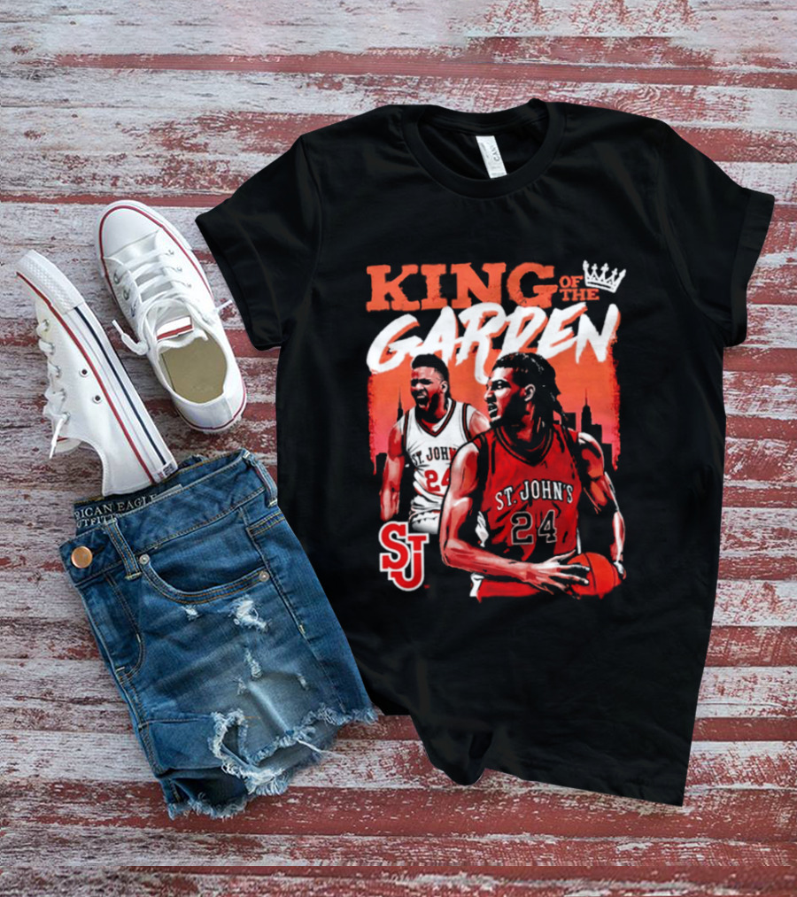 Zuby Ejiofor St. John's Red Storm 24 King Of The Garden T-Shirt