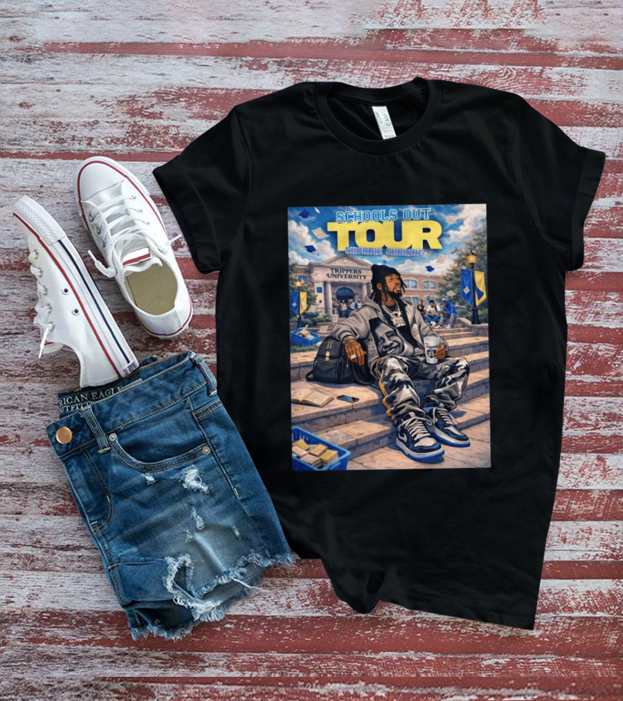 Shordie Shordie Schools Out Tour 2026 Trippers University Campus Scene T-Shirt
