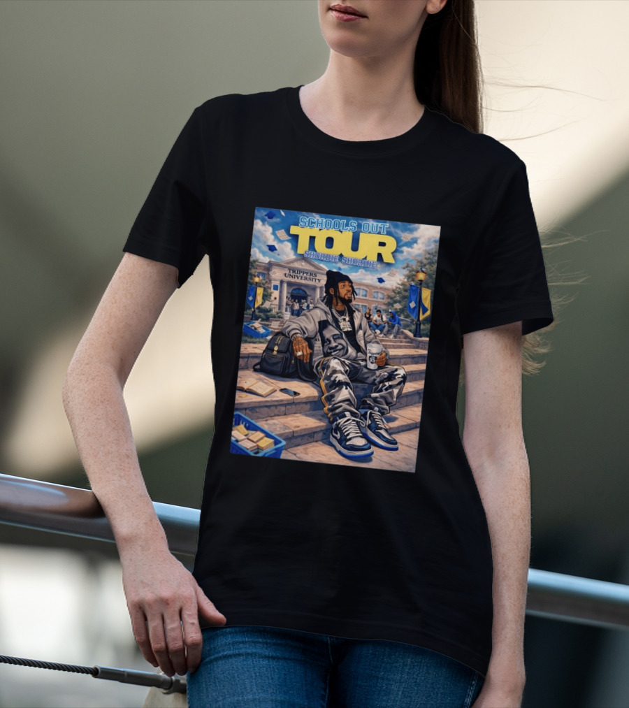 Shordie Shordie Schools Out Tour 2026 Trippers University Campus Scene T-Shirt