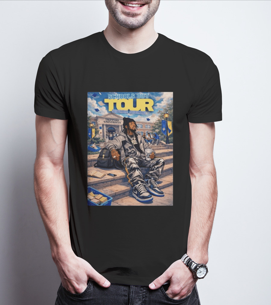 Shordie Shordie Schools Out Tour 2026 Trippers University Campus Scene T-Shirt