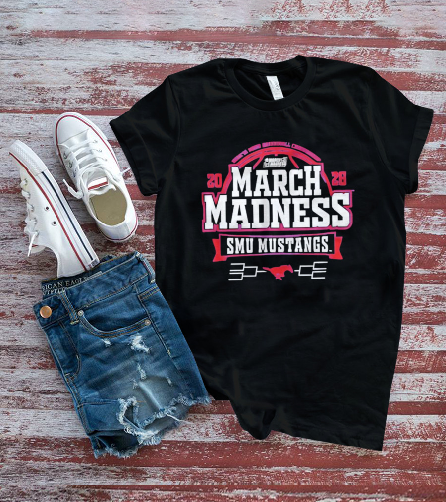 SMU Mustangs 2026 NCAA Women's Basketball March Madness Four It All T-Shirt