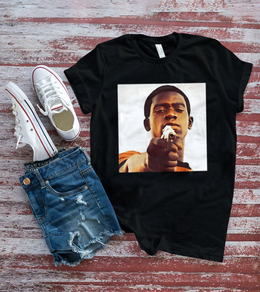 Snowfall TV Series 2017 Damson Idris Character With Gun T-Shirt