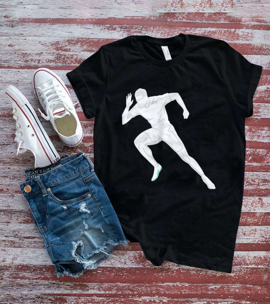 Sprint Athlete Dynamic Pose Running T-Shirt