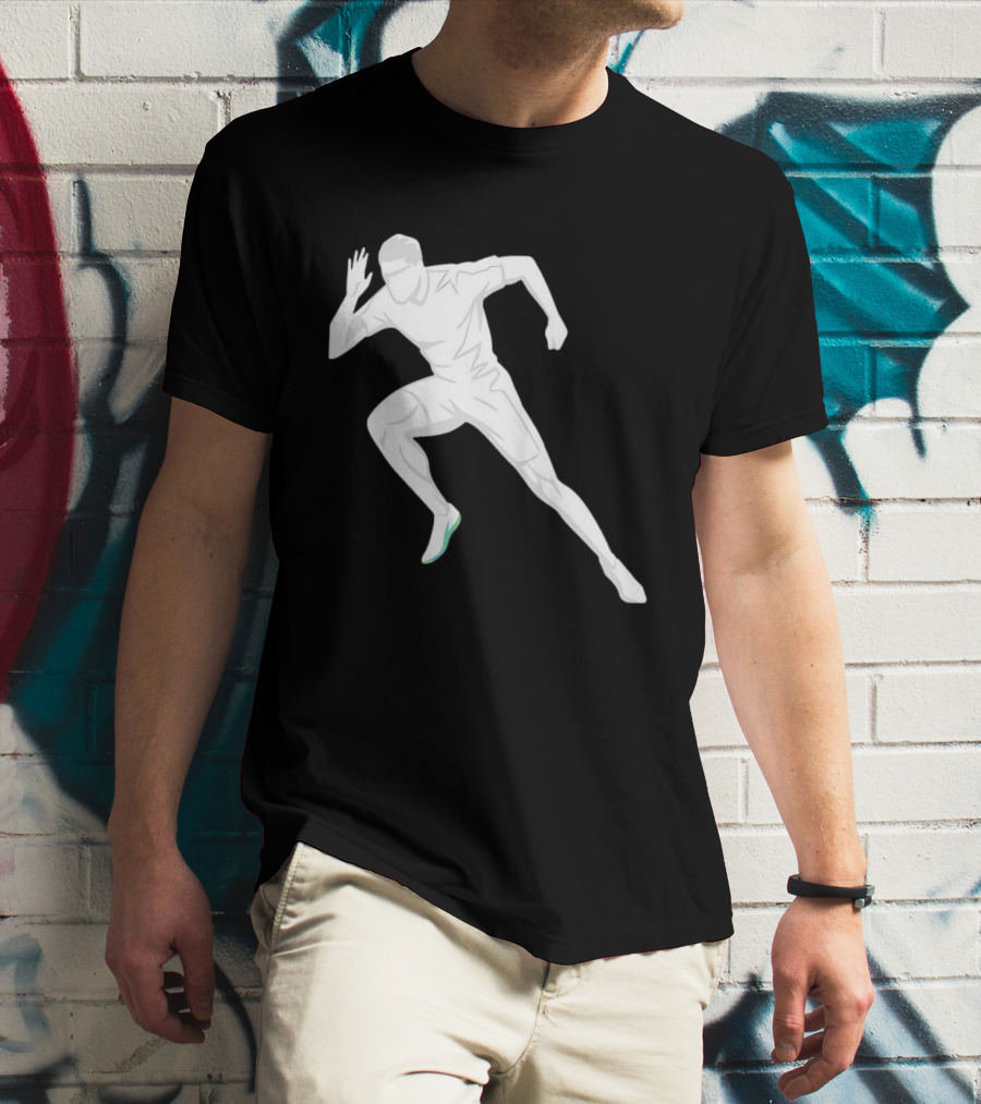 Sprint Athlete Dynamic Pose Running T-Shirt