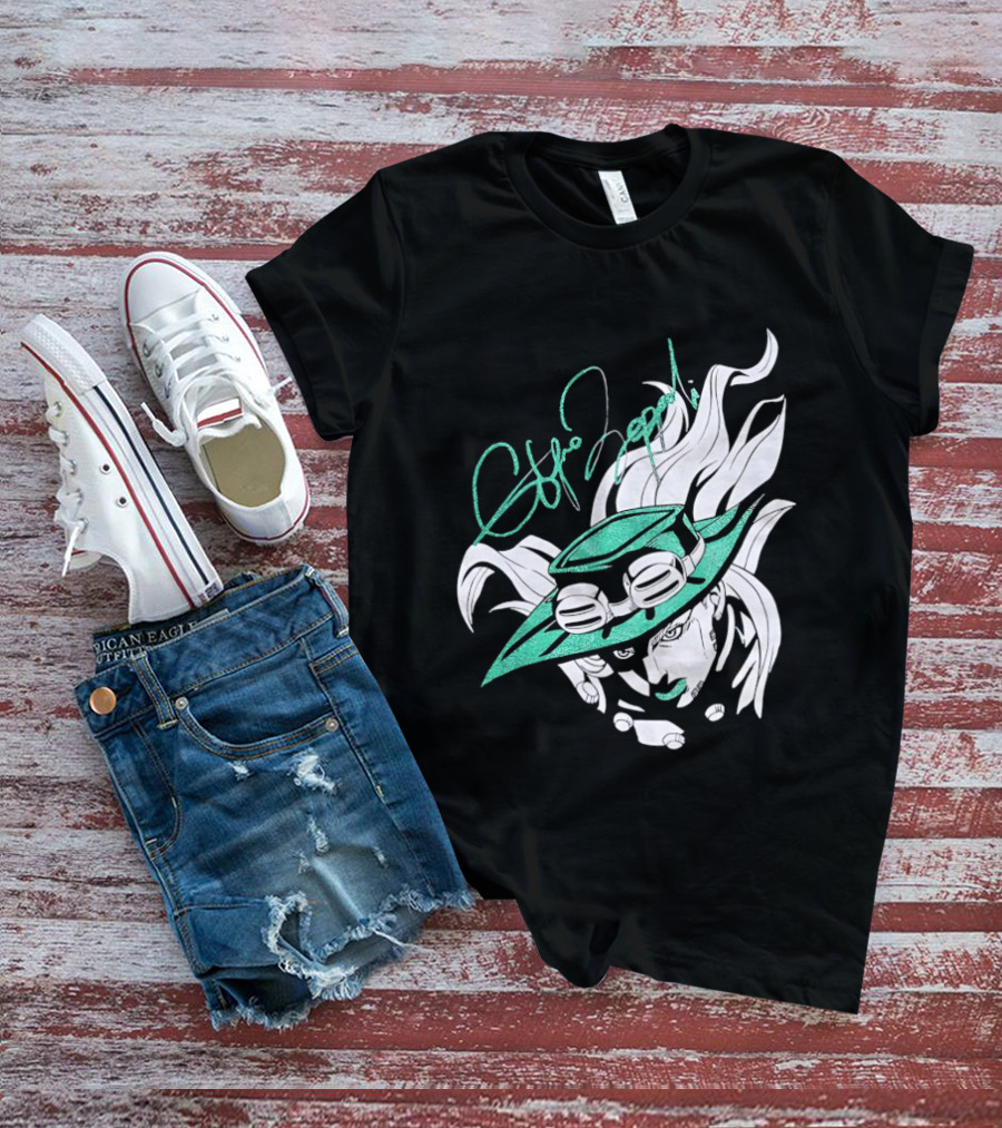 Gyro Zeppeli Jojo's Bizarre Adventure Illustration Signature T-Shirt