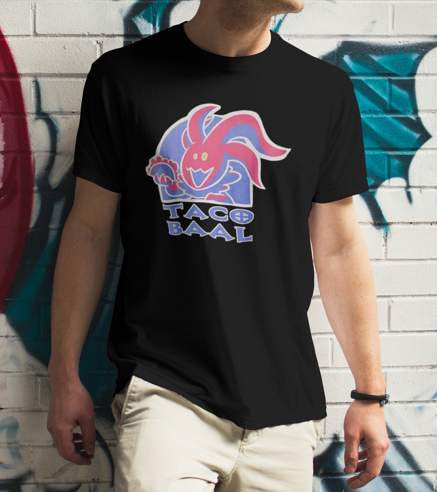 Taco Baal Jester Demon Holding Taco T-Shirt