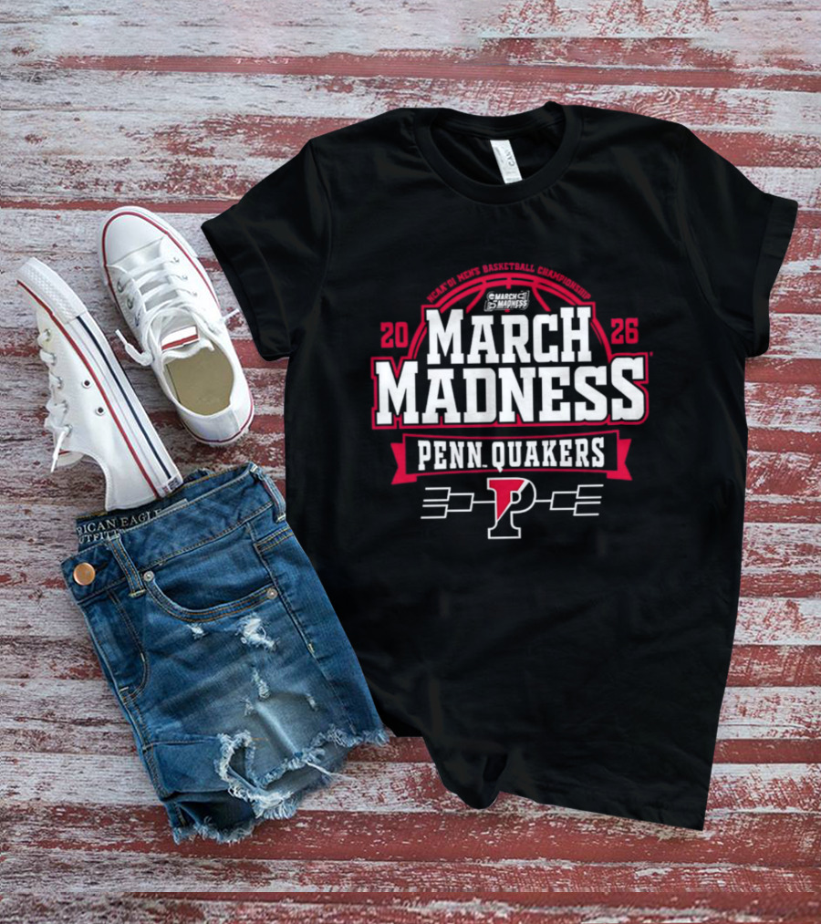 Penn Quakers 2026 NCAA Basketball March Madness T-Shirt