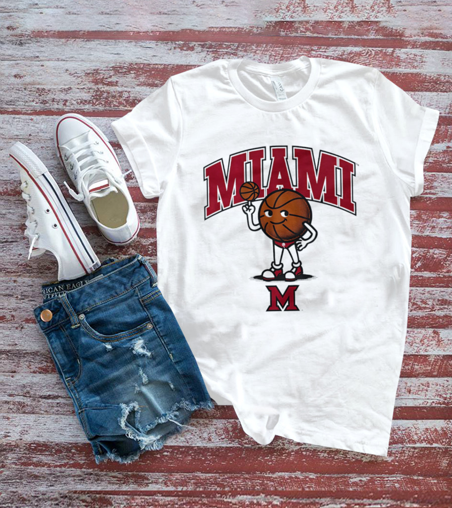 Miami Basketball Cartoon Character 2026 T-Shirt