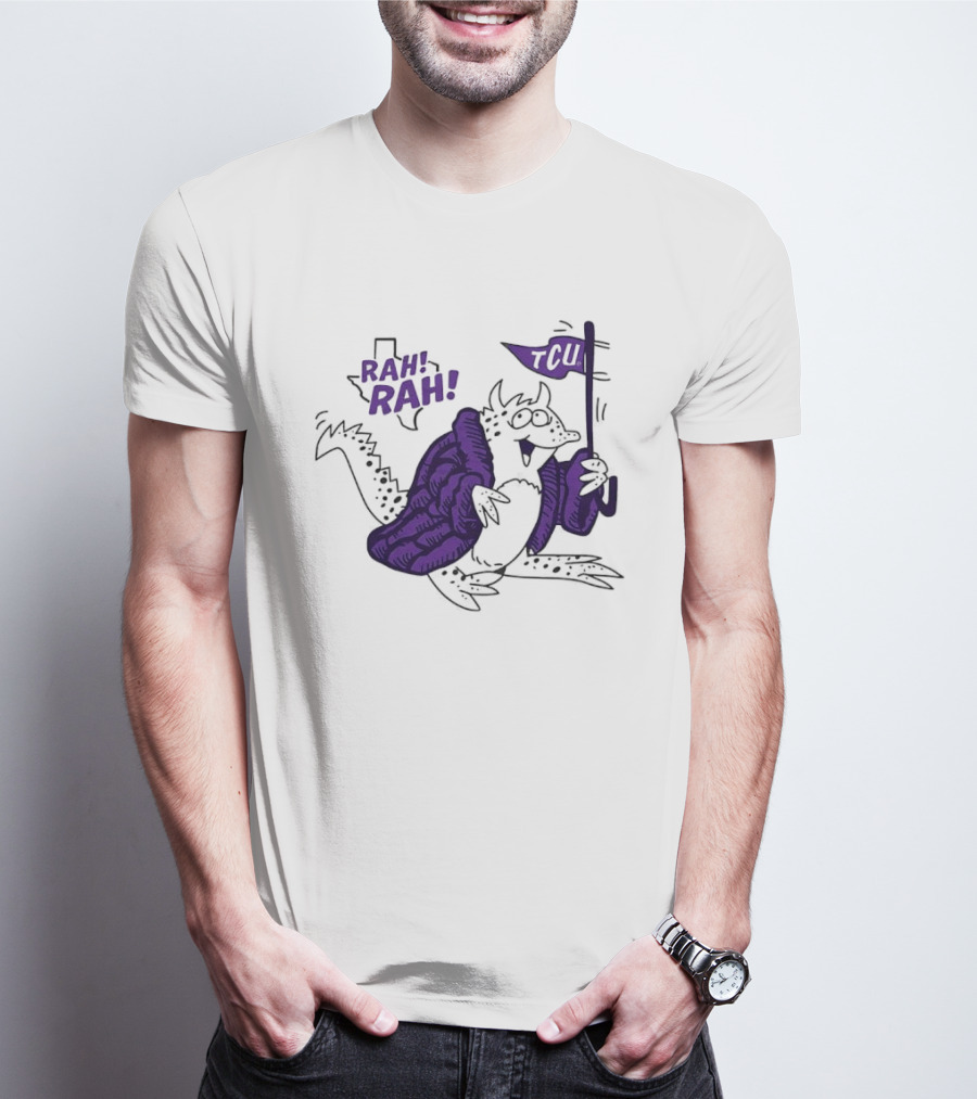 TCU Rah Rah Horned Frog Cheer Flag T-Shirt