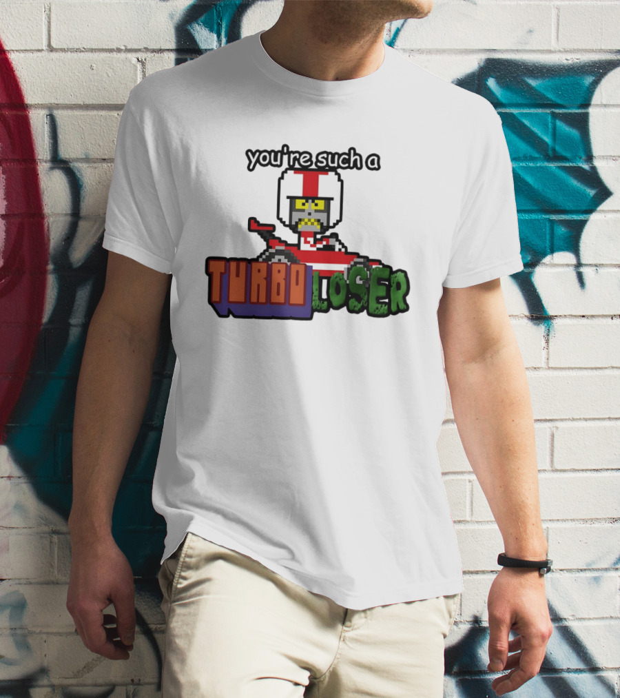 You're Such A Turbo Loser Pixel Art Racing Helmet T-Shirt