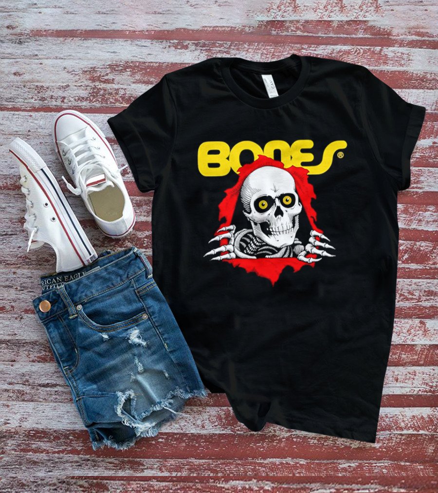 Bones Brigade Powell Peralta Ripper Skeleton Skull T-Shirt