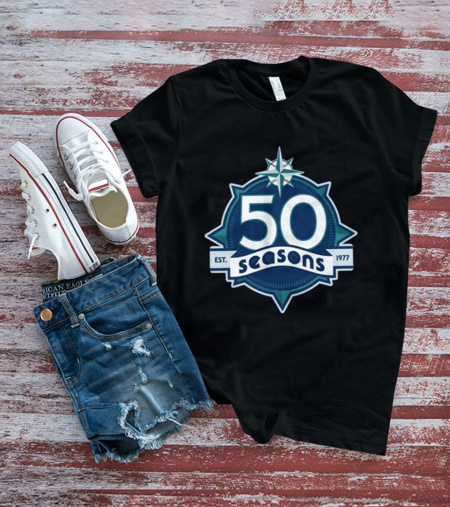 Cal Raleigh Seattle 50 Seasons Est. 1977 T-Shirt