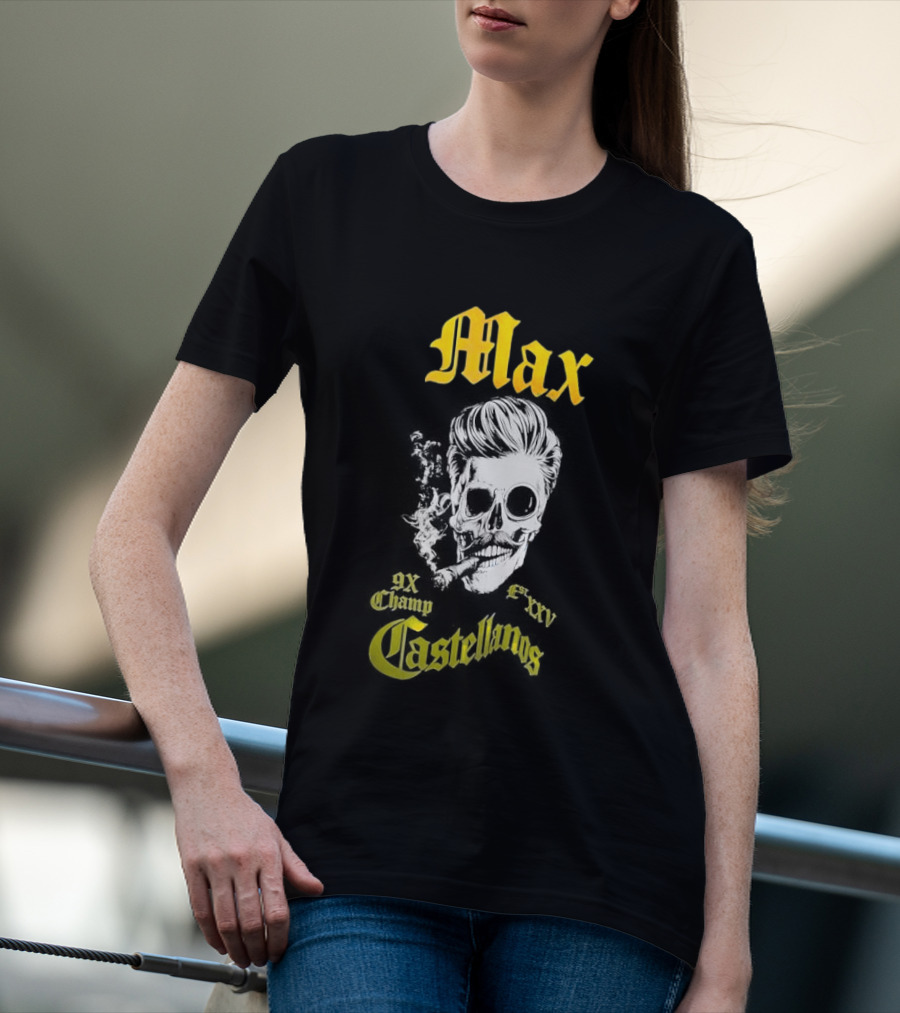 Max Castellanos 9x Champ Shaka Skull T-Shirt