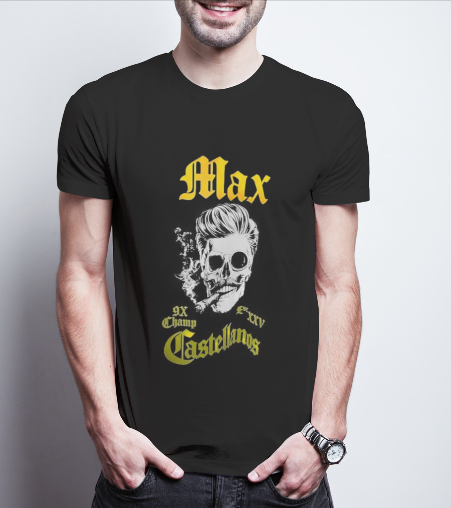 Max Castellanos 9x Champ Shaka Skull T-Shirt