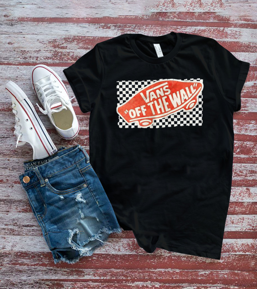 Vans Off The Wall Red Skateboard T-Shirt