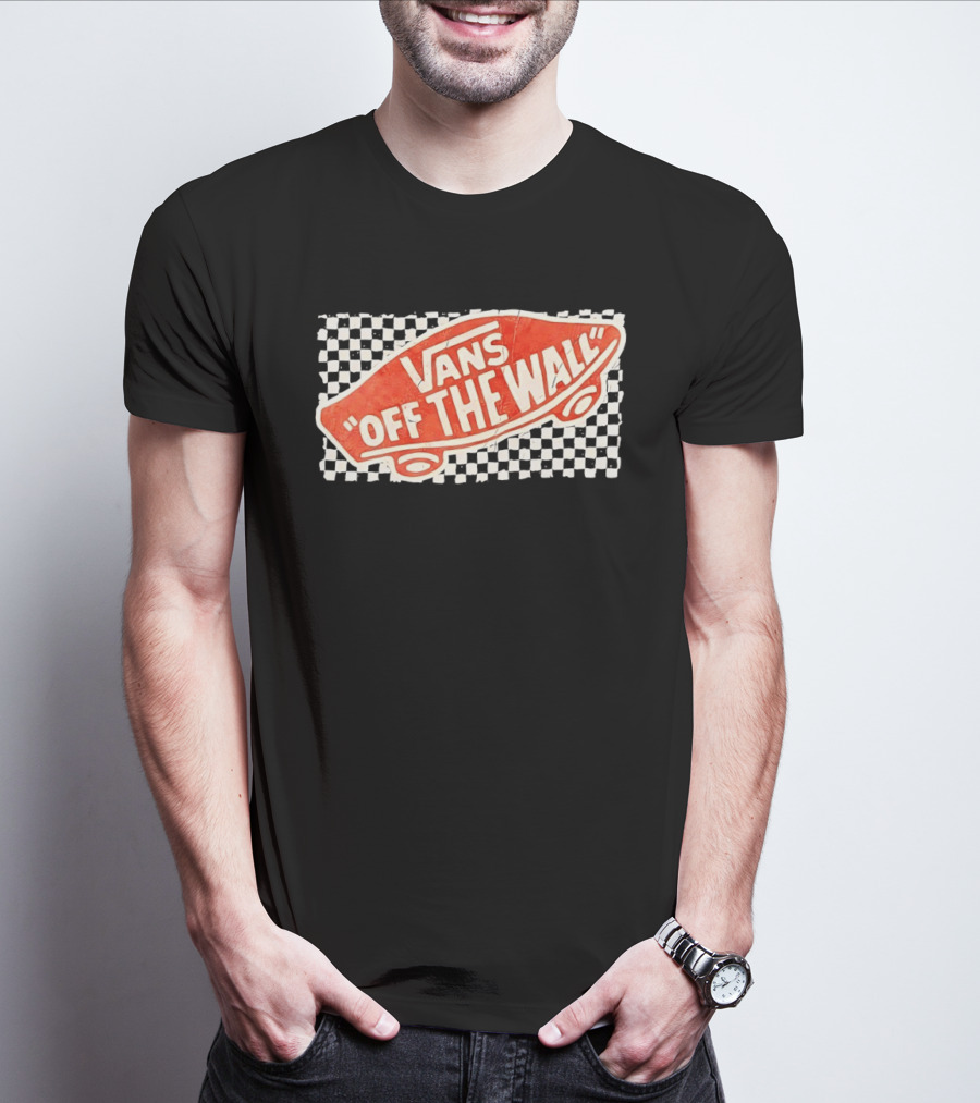 Vans Off The Wall Red Skateboard T-Shirt