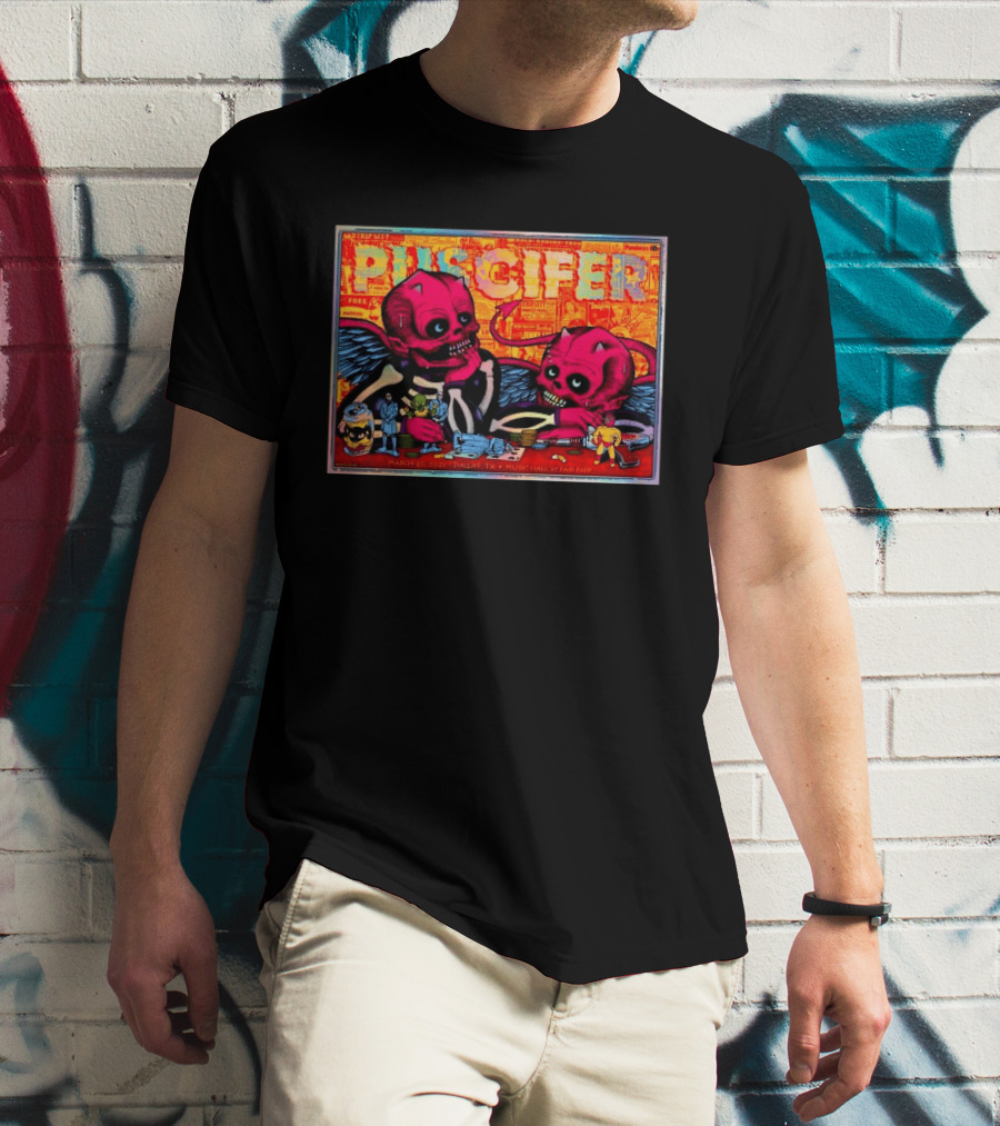 Puscifer Music Hall Fair Park Dallas TX March 25 2026 With Red Winged Skeletons And Vintage Comic T-Shirt