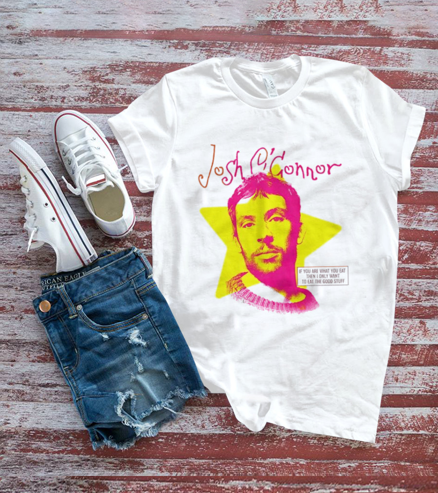 Josh O'Connor Bold Pink Yellow Star Style Eat Cooks Science T-Shirt