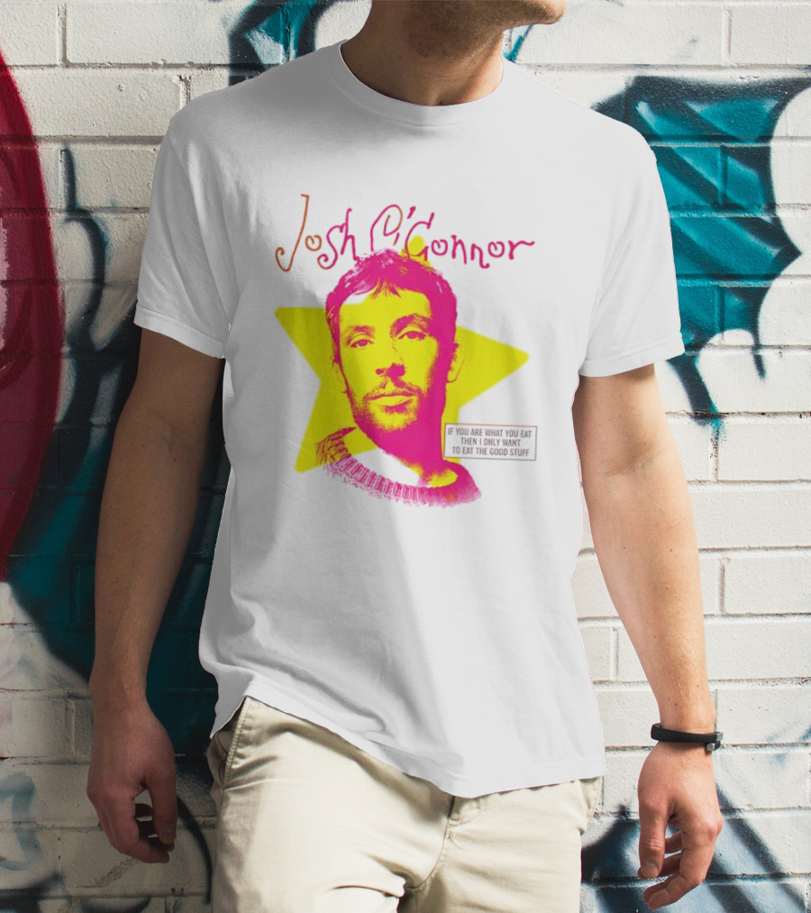 Josh O'Connor Bold Pink Yellow Star Style Eat Cooks Science T-Shirt