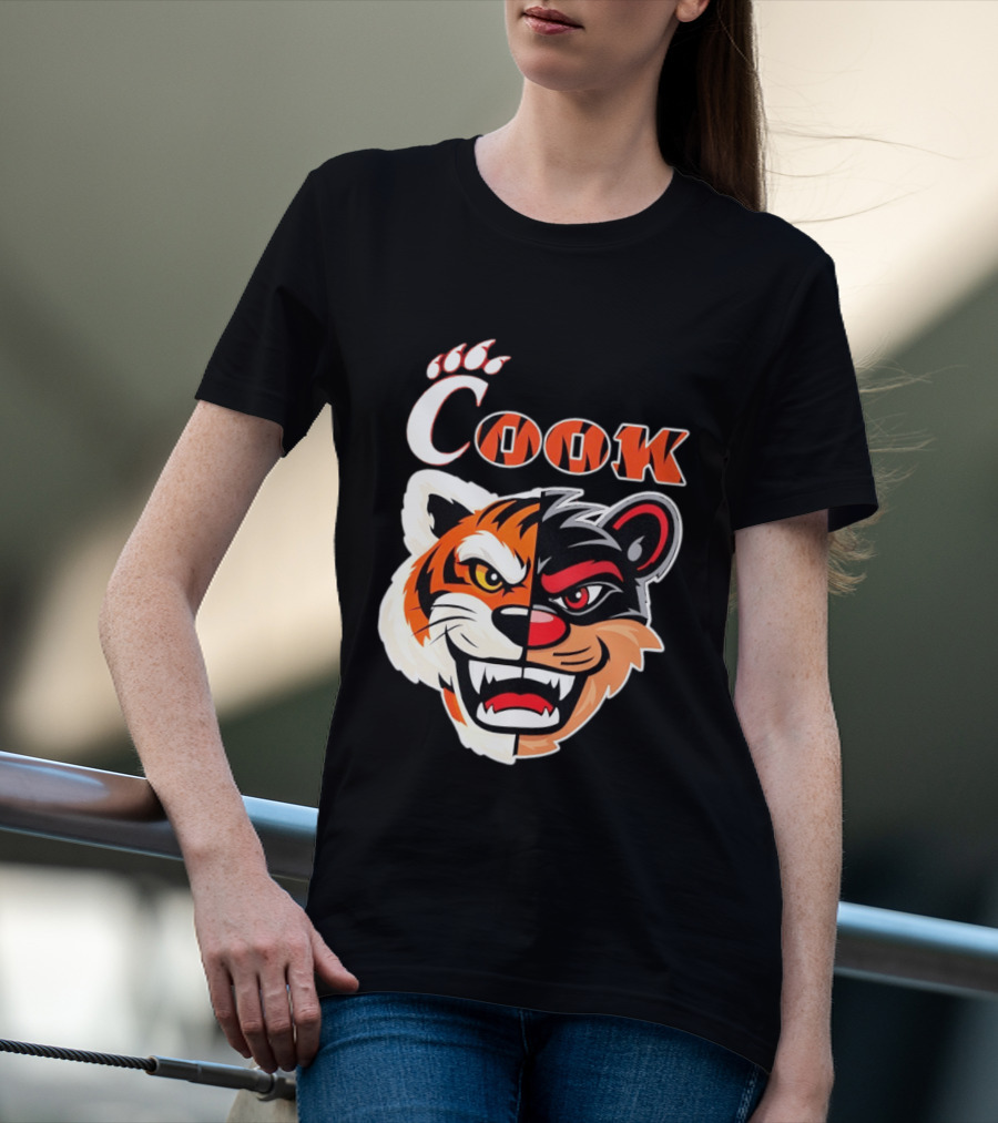 Cincinnati Bengals Bearcats Cook Split Face T-Shirt