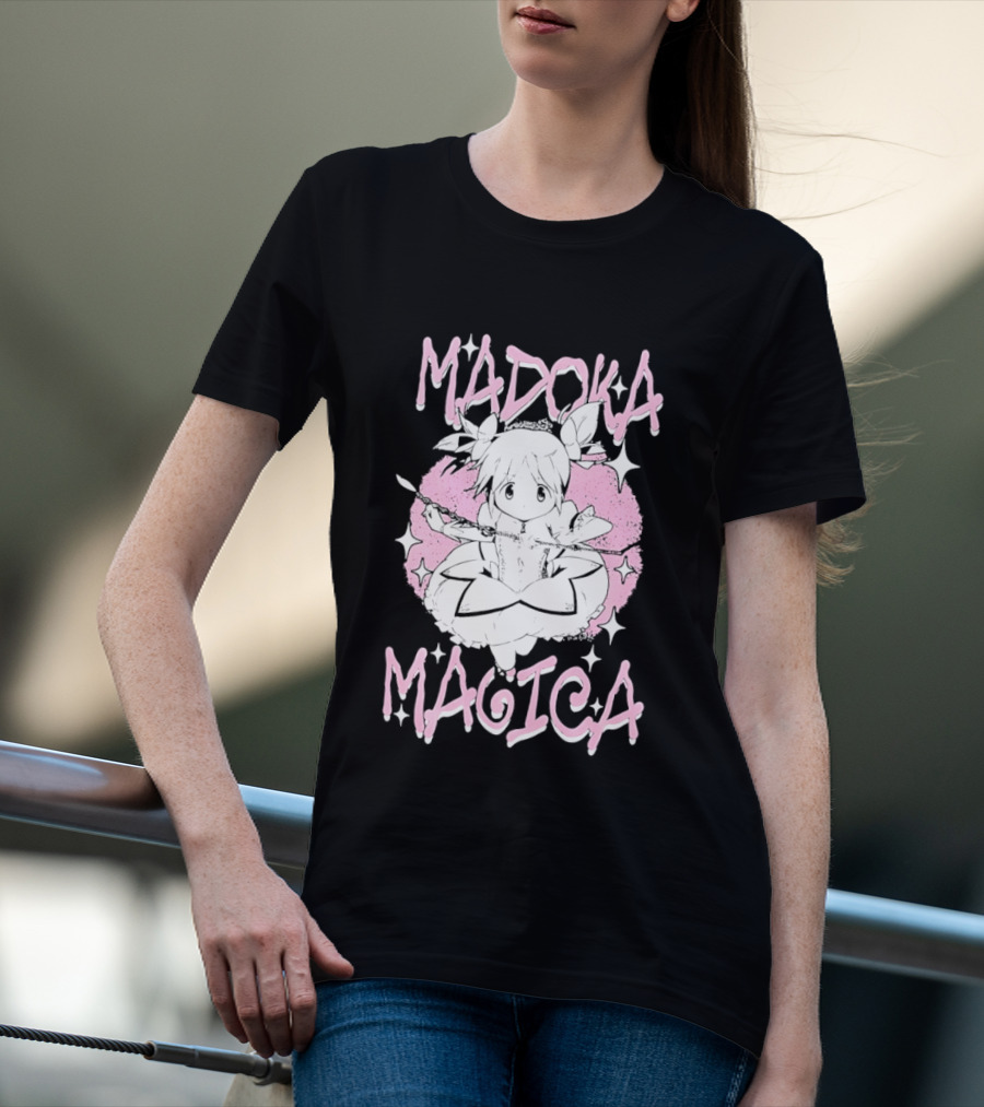 Madoka Magica Puella Magi Character Pink Tones T-Shirt