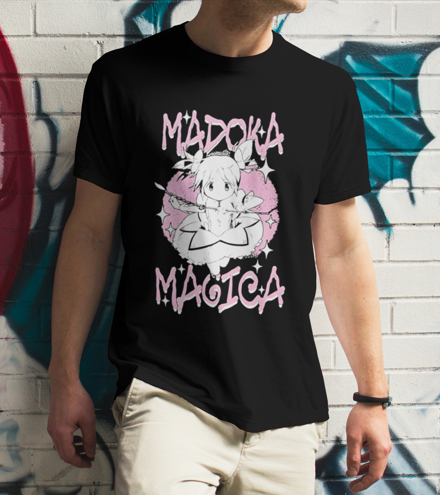 Madoka Magica Puella Magi Character Pink Tones T-Shirt