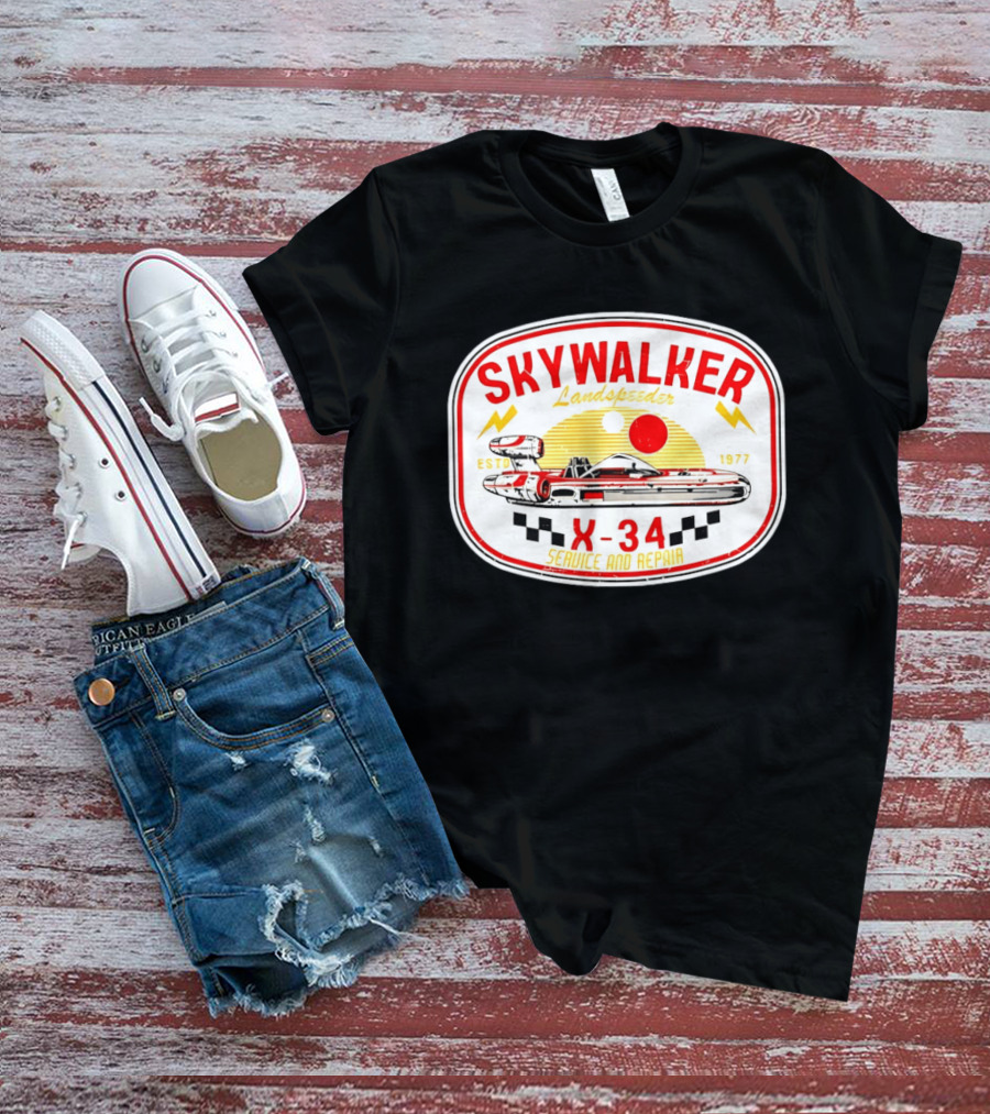 Skywalker Landspeeder X 34 Service And Repair Estd 1977 T-Shirt