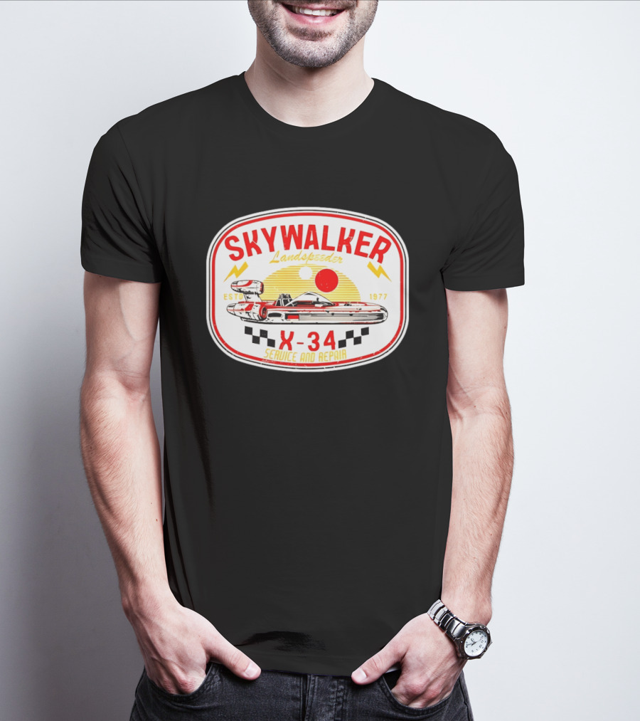 Skywalker Landspeeder X 34 Service And Repair Estd 1977 T-Shirt