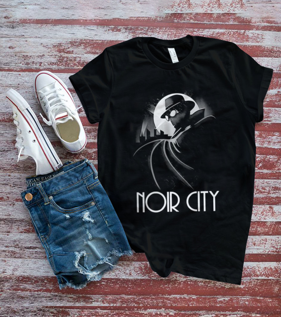 Spider Man Noir City Stylized White T-Shirt