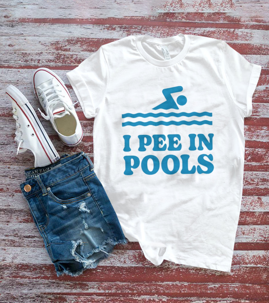 Zwemwater I Pee In Pools Swimmer Waves T-Shirt
