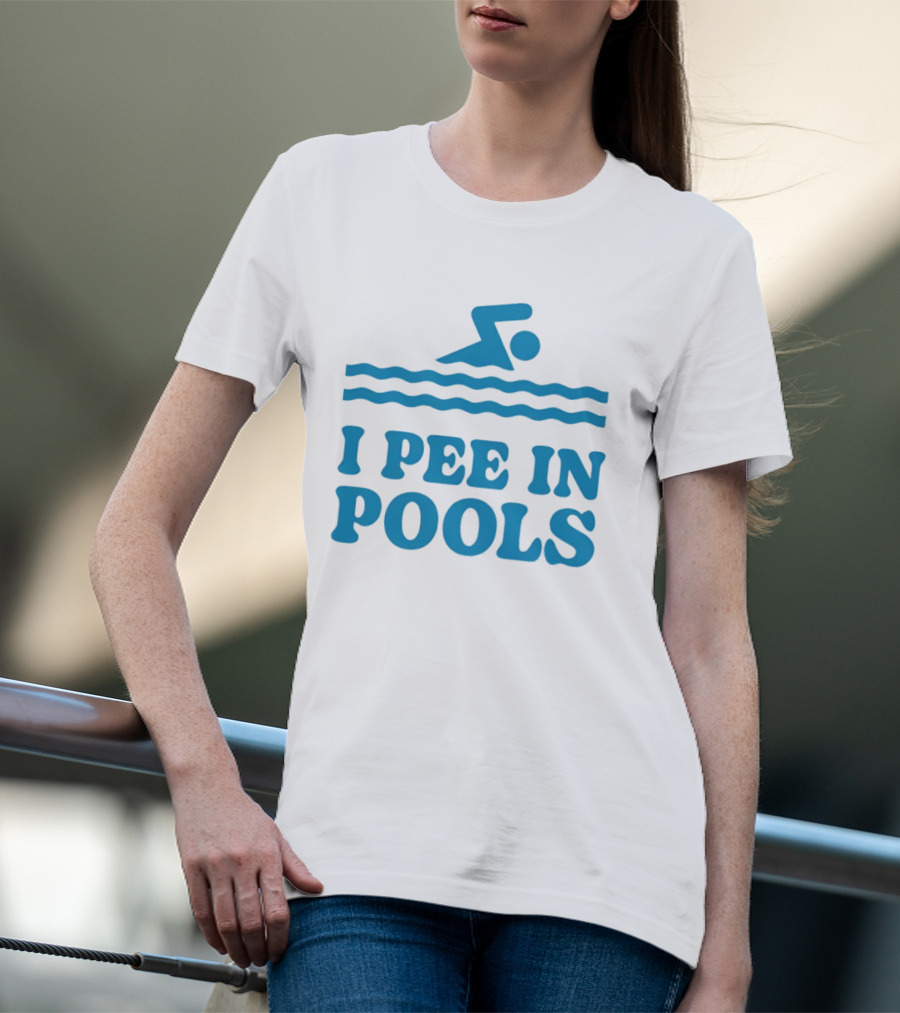 Zwemwater I Pee In Pools Swimmer Waves T-Shirt