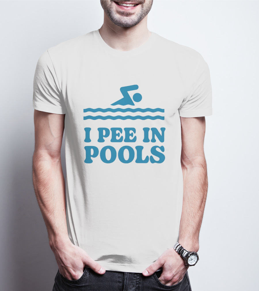 Zwemwater I Pee In Pools Swimmer Waves T-Shirt