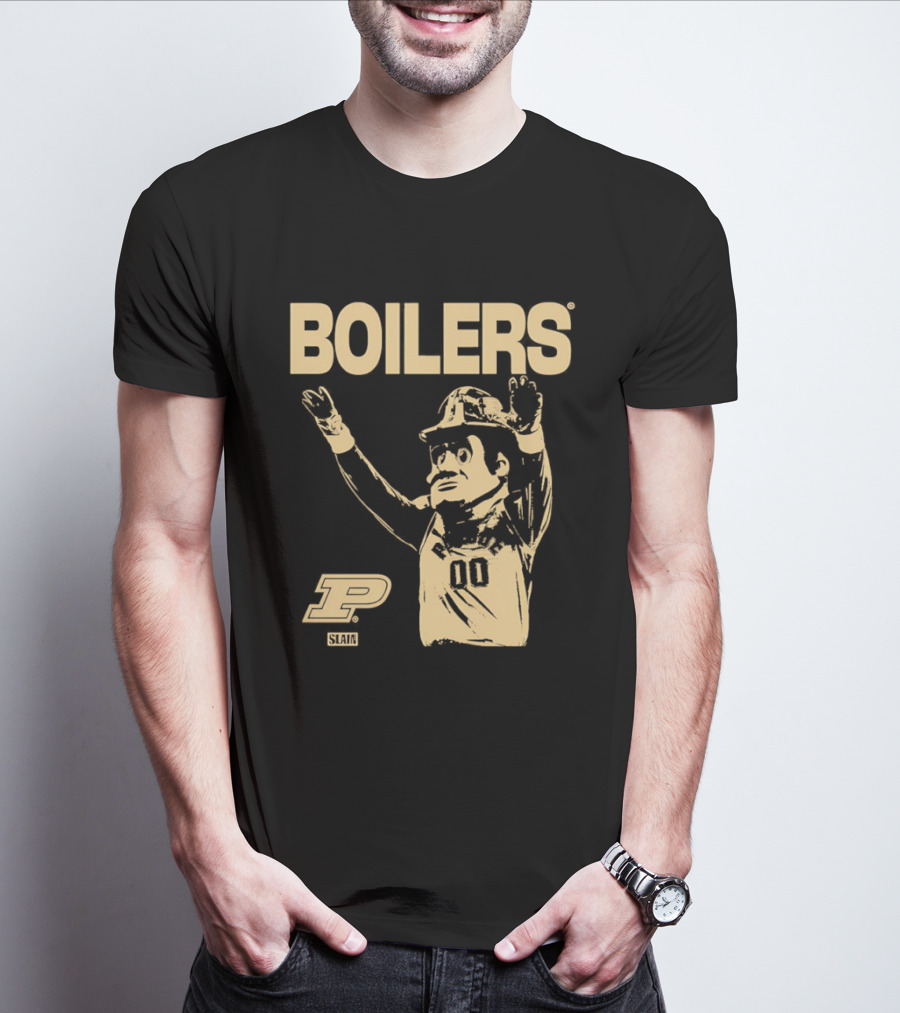 Boilers Purdue Boilermakers Slam Magazine Retro Team Spirit T-Shirt
