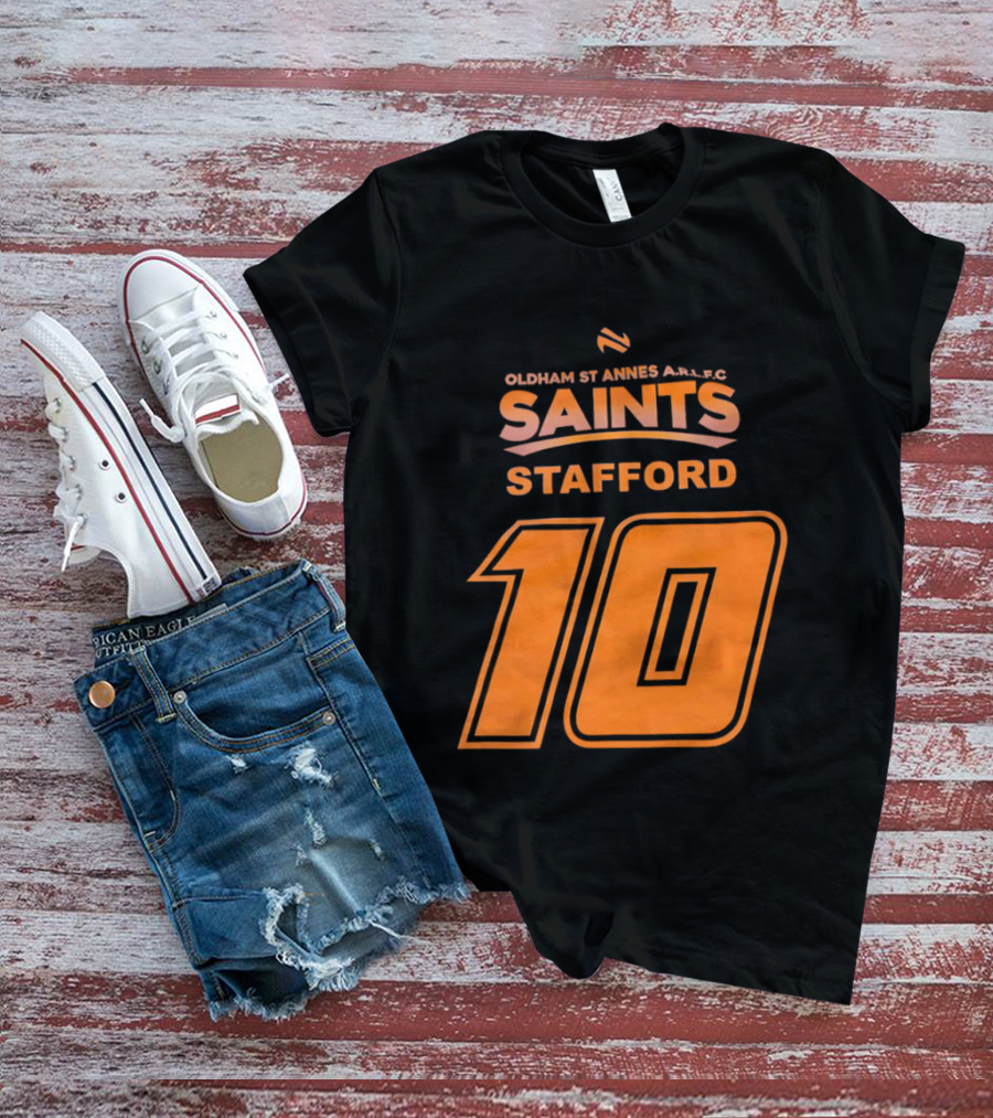 Oldham St Annes ARLFC Saints Stafford Number 10 T-Shirt