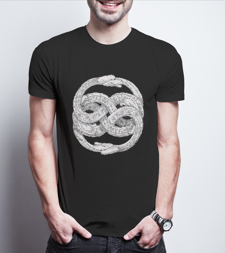Ouroboros Dragon Infinity Symbol Mythical Creature T-Shirt