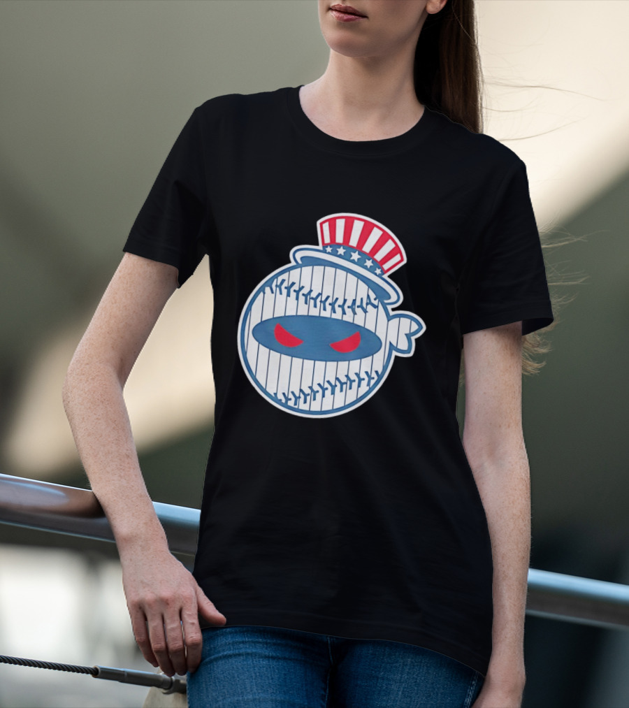 New York Yankees Pitching Ninja Baseball T-Shirt