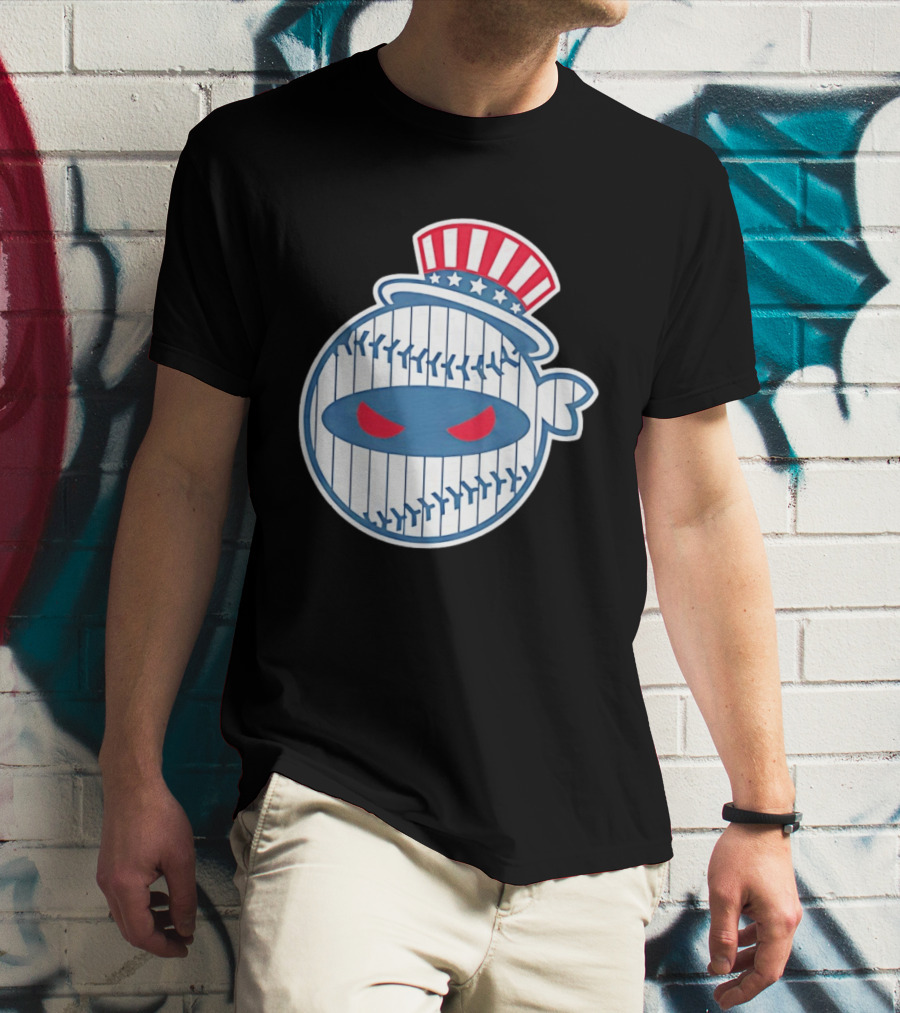 New York Yankees Pitching Ninja Baseball T-Shirt