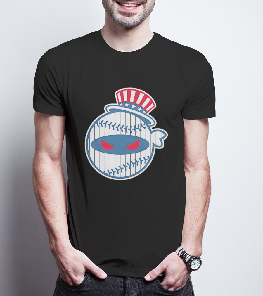 New York Yankees Pitching Ninja Baseball T-Shirt