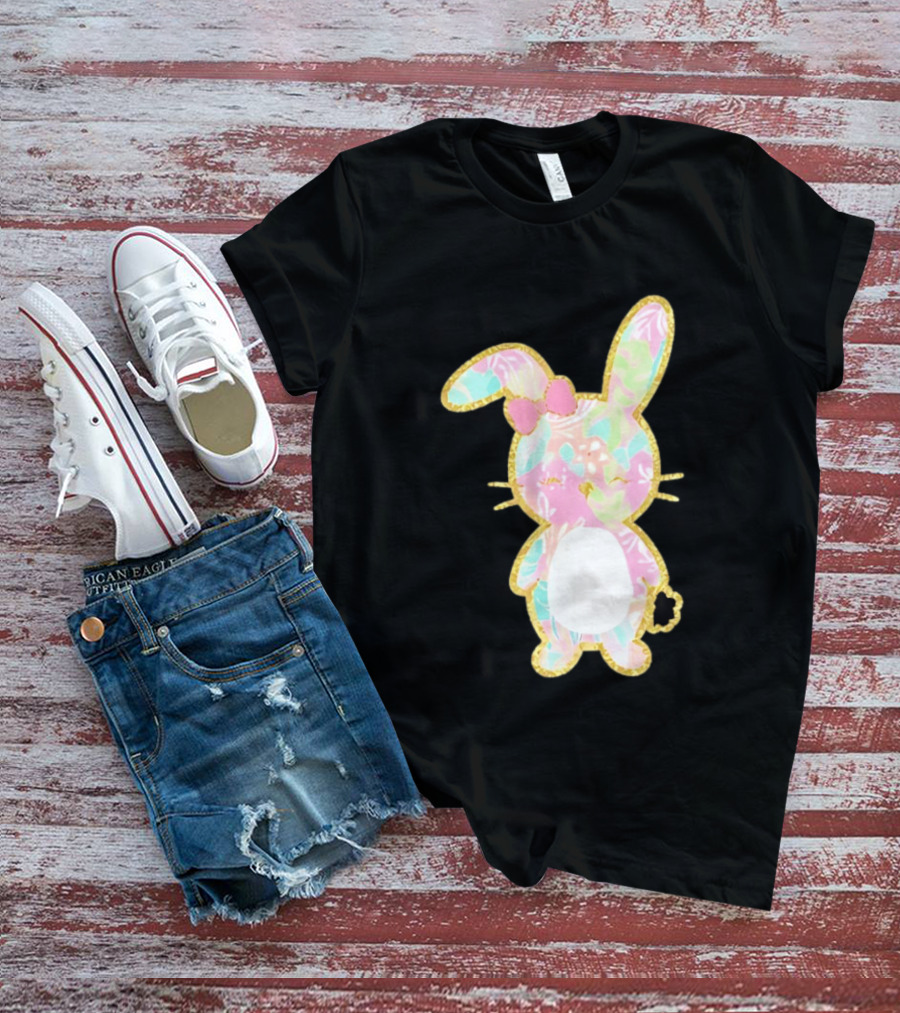 Palm Beach Pastel Preppy Bunny Easter Aesthetic T-Shirt