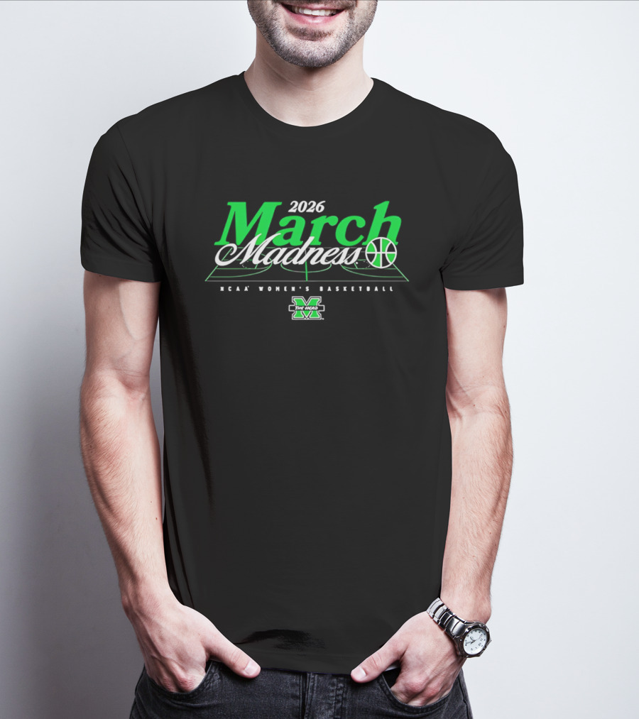 2026 March Madness NCAA Women's Basketball Marshall T-Shirt