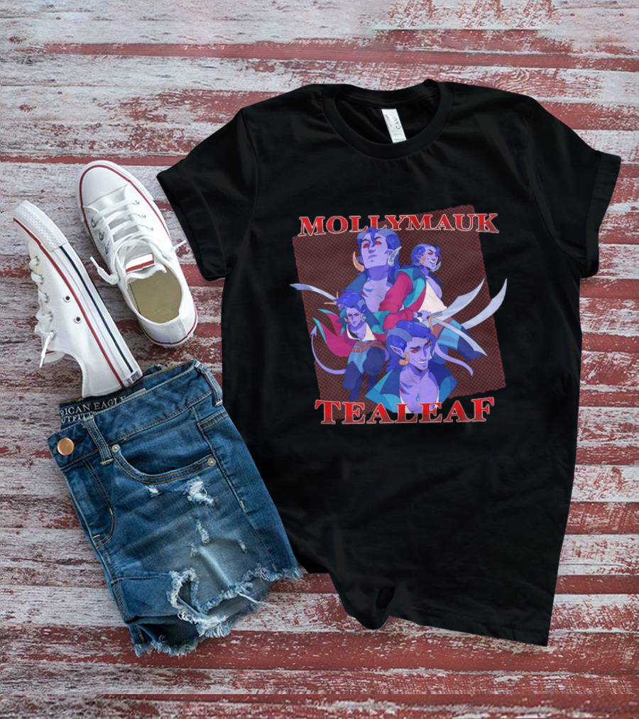 Mollymauk Tealeaf Vibrant Character Art Compilation T-Shirt