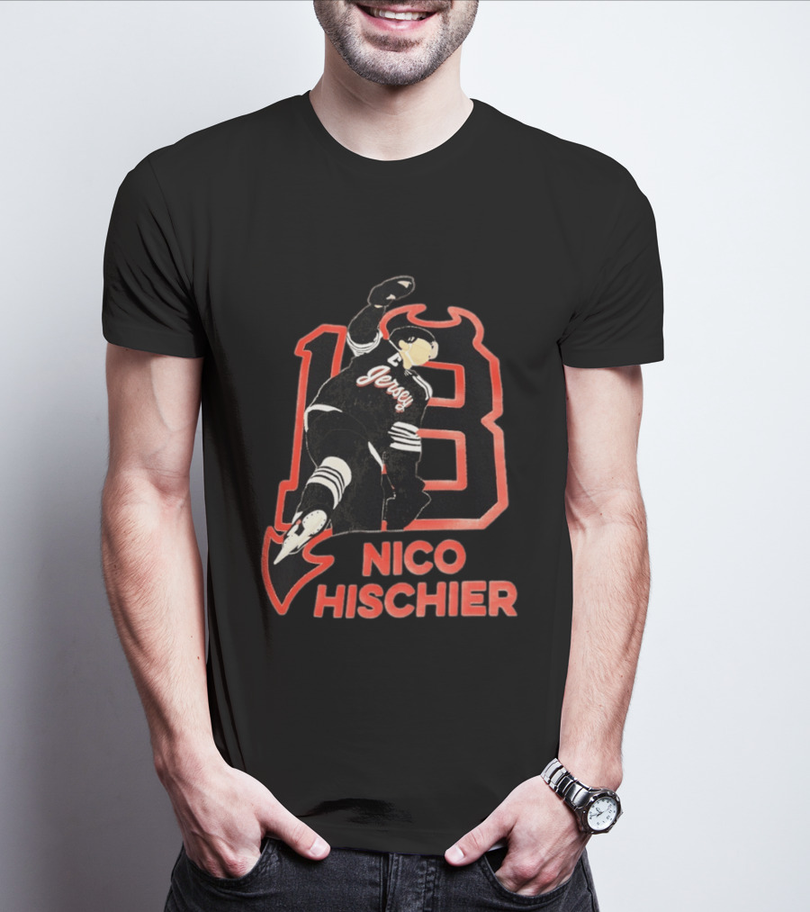 Nico Hischier New Jersey Devils Hockey T-Shirt