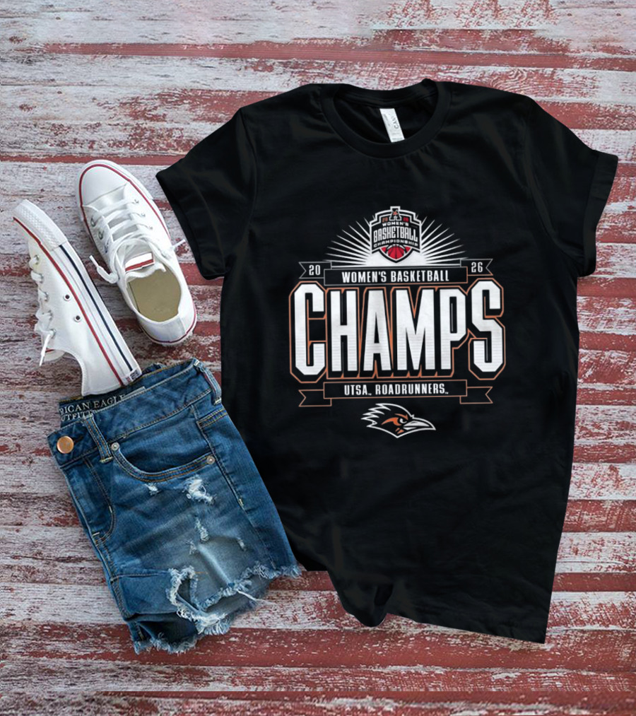 UTSA Roadrunners 2026 Women's Basketball Champs T-Shirt