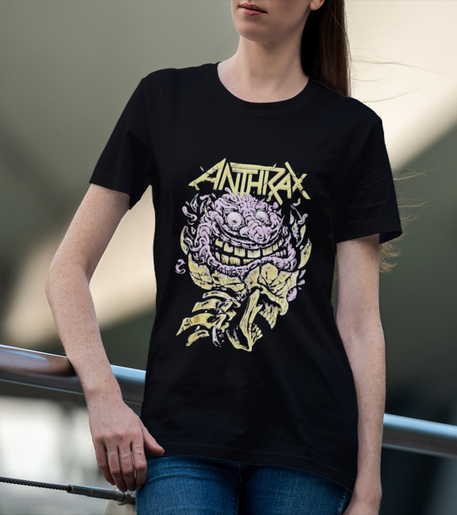 Anthrax Australia Tour 2026 Skull Brain T-Shirt